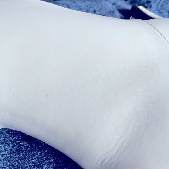 Mid-ankle, white booties. - Picture 7 of 7